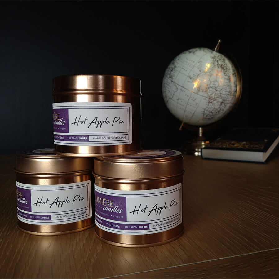 Hot Apple Pie Travel Candle